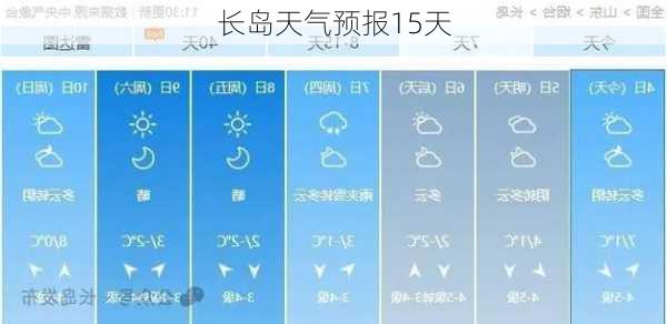 长岛天气预报15天