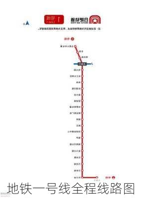 地铁一号线全程线路图