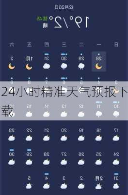 24小时精准天气预报下载