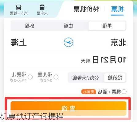 机票预订查询携程