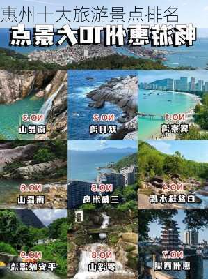 惠州十大旅游景点排名