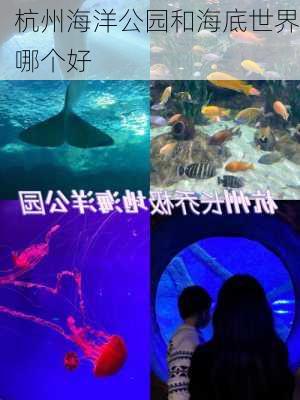 杭州海洋公园和海底世界哪个好