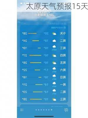 太原天气预报15天