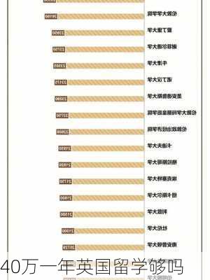 40万一年英国留学够吗