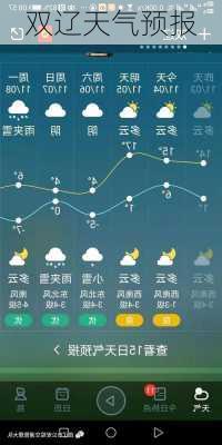 双辽天气预报