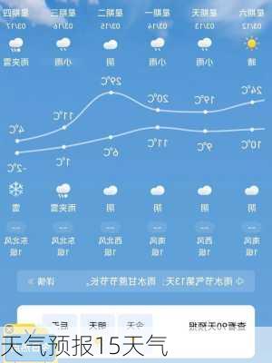 天气预报15天气