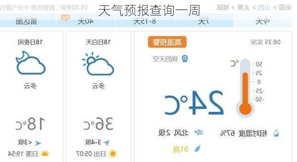 天气预报查询一周