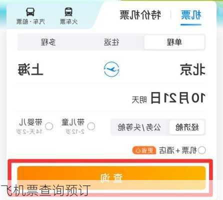 飞机票查询预订
