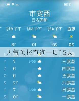 天气预报查询一周15天