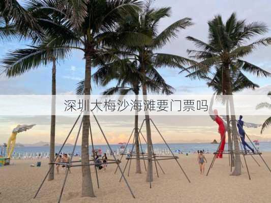 深圳大梅沙海滩要门票吗