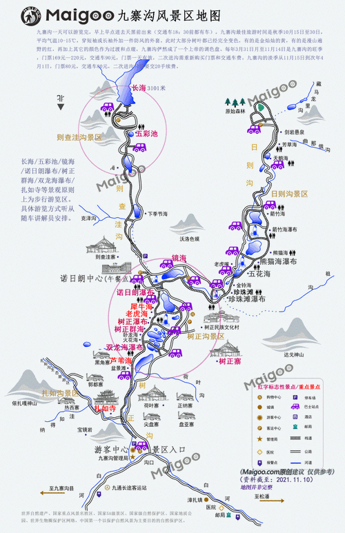 九寨沟景区景点介绍