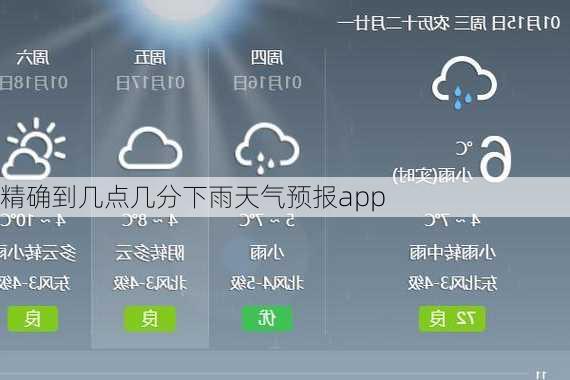 精确到几点几分下雨天气预报app