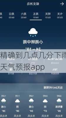 精确到几点几分下雨天气预报app