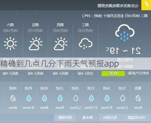 精确到几点几分下雨天气预报app