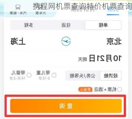 携程网机票查询特价机票查询
