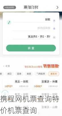 携程网机票查询特价机票查询
