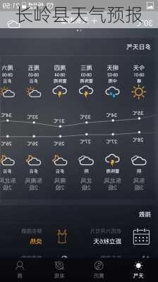 长岭县天气预报