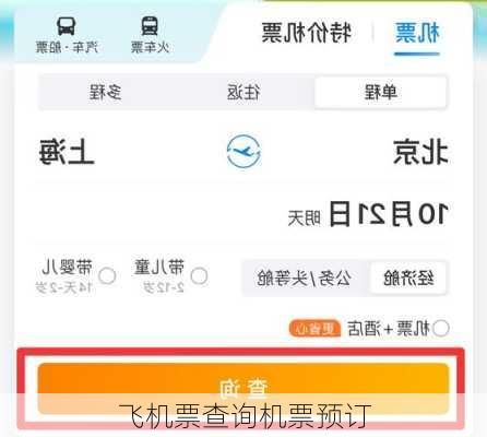 飞机票查询机票预订