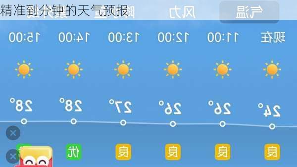 精准到分钟的天气预报