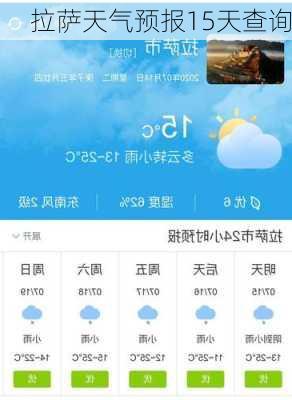 拉萨天气预报15天查询