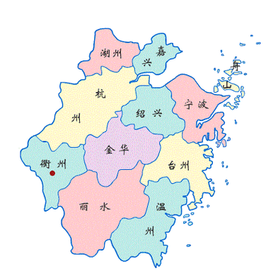 浙江省地图