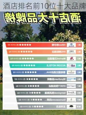 酒店排名前10位十大品牌