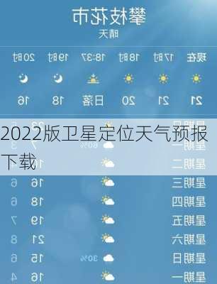 2022版卫星定位天气预报下载