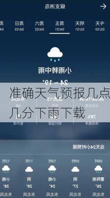 准确天气预报几点几分下雨下载