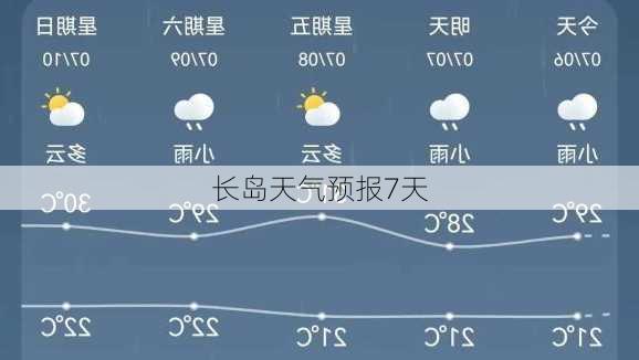 长岛天气预报7天