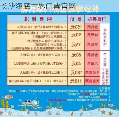 长沙海底世界门票官网