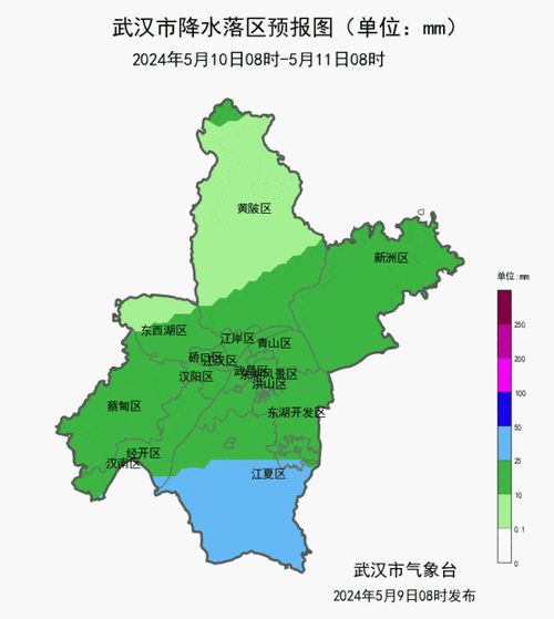 湖北各地天气预报