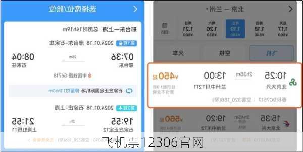 飞机票12306官网