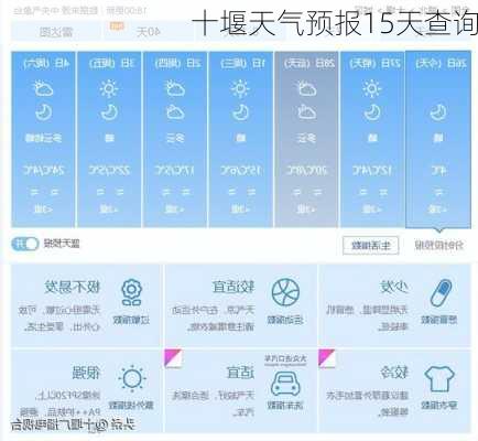 十堰天气预报15天查询