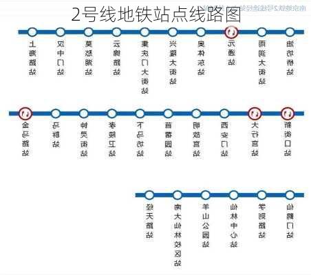 2号线地铁站点线路图