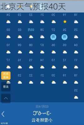 北京天气预报40天