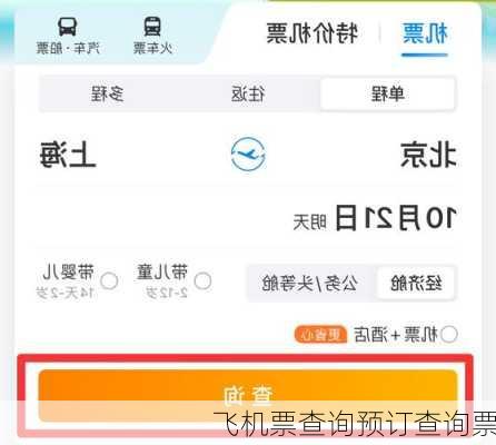 飞机票查询预订查询票
