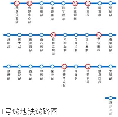 1号线地铁线路图