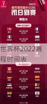 世界杯2022赛程时间表