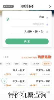 特价机票查询