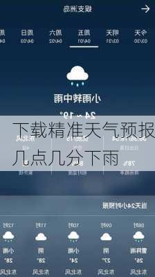 下载精准天气预报几点几分下雨