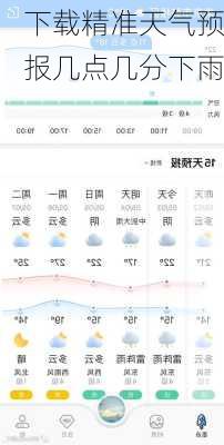 下载精准天气预报几点几分下雨