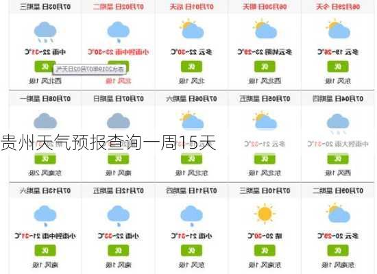 贵州天气预报查询一周15天