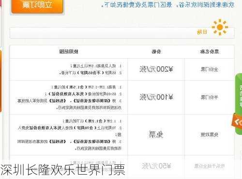 深圳长隆欢乐世界门票