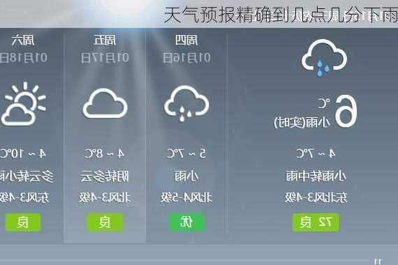 天气预报精确到几点几分下雨