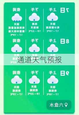 通道天气预报