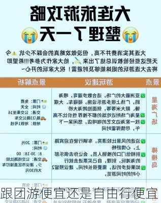 跟团游便宜还是自由行便宜