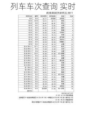 列车车次查询 实时