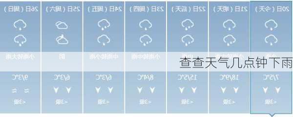 查查天气几点钟下雨