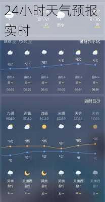 24小时天气预报 实时