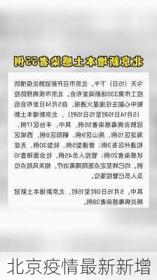 北京疫情最新新增